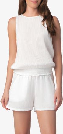 Helen Jon Island Sleeveless Top in White at Nordstrom, Size X-Large