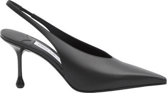 Jimmy Choo London D&eacute;collet&eacute; slingback Isa 80 in pelle - - Shoes - Donna - Nero - 37 EU