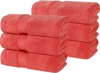 Superior 6-Pack Hand Towel Set in Coral at Nordstrom Rack