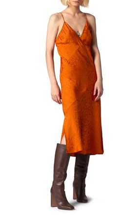 Equipment Leo Silk Slipdress in Autumn Maple at Nordstrom, Size 00