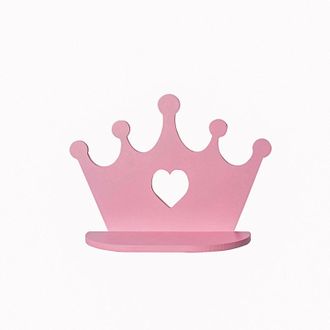 OEM Estanter&iacute;a Flotante De Madera Con Corona Rosa, Estilo N&oacute;rdico, Decoraci&oacute;n De Dormitorio De Princesa Para Ni&ntilde;as Y Ni&ntilde;os
