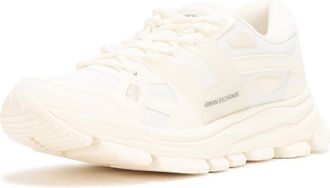 A|X Armani Exchange Mens Chunky Crash Sneaker, Off-White, 12