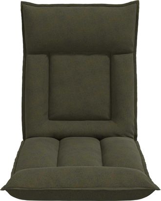 vidaXL Sill&oacute;n Ajustable Verde Militar Tela Vidaxl