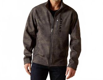 Ariat Mens Patriot Flag Softshell Jacket In Brown