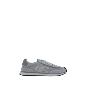 Dolce & Gabbana Sneakers, male, Gray, Size: 7 US Suede Sneakers with Logo Detail