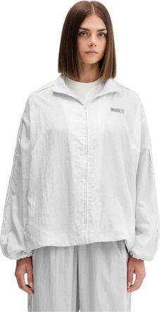 Puma T7 Oversized Track Jacket - Dames - Outdoorjassen - Grijs - M - Polyester - Fitness