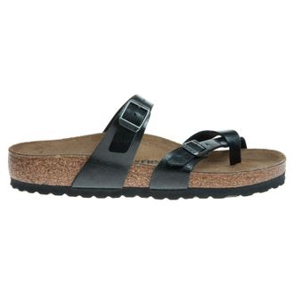 Birkenstock Mayari Birko-Flor Unisex Toe Post Sandals - Graceful Licorice - Size:UK 5.5