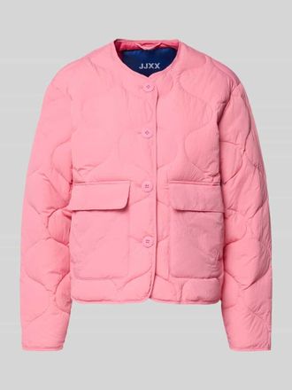 Jack & Jones Steppjacke mit Knopfleiste Modell HOPE in Pink, Gr&ouml;&szlig;e XL