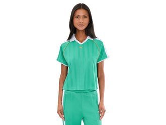 Puma T7 Relaxed Soccer Jersey Womens T Shirt Vibrant Green : XS, Polyester