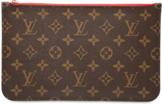 Louis Vuitton Brown Red Color Pvc Pouch (Pre-Owned)