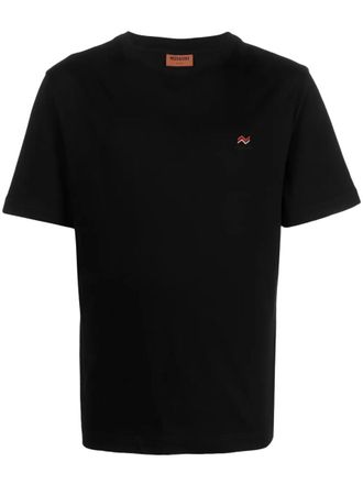 Missoni Cotton T-Shirt With Logo Embroidery