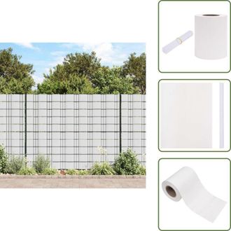 vidaXL The Living Store Recinzione Frangivento da Giardino PVC 70x0,19 m Bianco - Schermo privacy