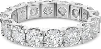 Diana M. Jewels 14kt white gold 1.00 cts round lab grown diamond eternity band in U-prong setting
