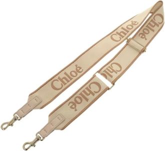 Chlo&eacute; Pre-owned Accessories, female, Beige, Size: ONE SIZE Pre-owned Canvas Home-Office