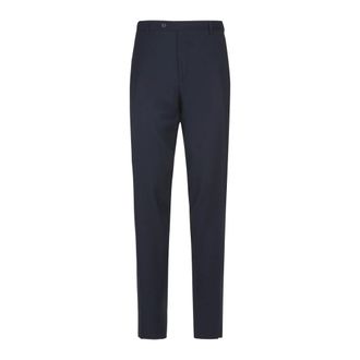 Canali Suit Trousers, male, Blue, Size: 5XL Sleeve Detail Fashionable Top