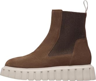 Voile Blanche Grenelle Chel - Dames - Chelseaboots - Bruin - 37 EU - Leer - Schoenen