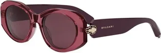 Bulgari Accessoires, unisex, Rood, ONE Size, Serpenti Zonnebril