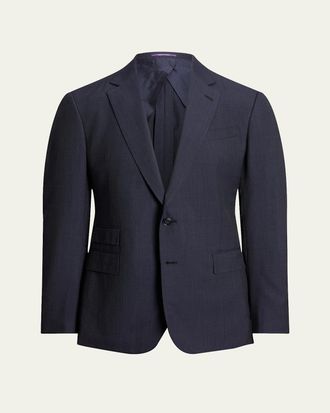 Ralph Lauren Purple Label Mens Kent Hand-Tailored Nailhead Suit