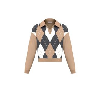 Marella V-hals Breiwerk - Dames - Truien - Beige - Maat: XL