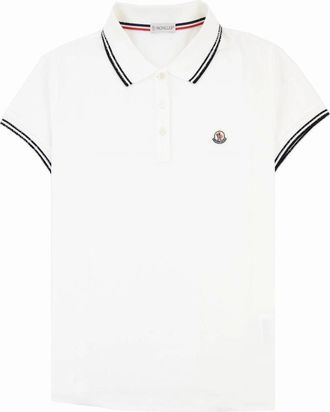 Moncler Womens Moncler Women Magila Monica Polo White 034 - Size: 18/16