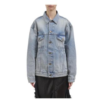 Haikure Denim Jackets, female, Blue, Size: M Giubbotto Clay Broken Celestial