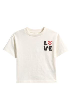 Next Kids Love Cotton Graphic T-Shirt in White at Nordstrom, Size 12-18M