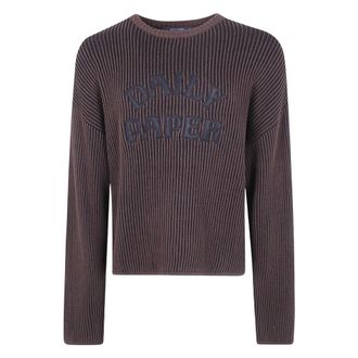 Daily Paper Clothing Truien & Vesten, Heren, Bruin, M, Katoen, Dias Stacked Rib Knit Sweater