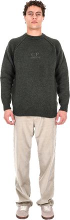C.P. Company Wool Crewneck Sweater with Central Logo