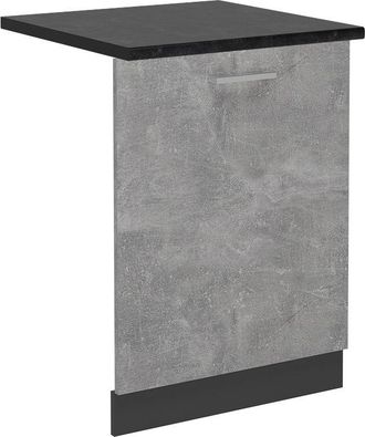 Vicco Tapa Del Lavavajillas R-line, Hormig&oacute;n, 60 Cm, Et M&aacute;rmol