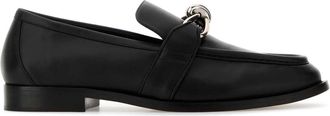 Bottega Veneta Black Leather Astraire Loafers