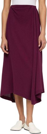 Lafayette 148 New York Asymmetric Pull On Knit Silk-Blend Skirt