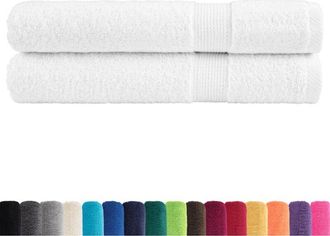 vidaXL Toallas de sauna solund 2 unidades blanco 80x200 cm 600 gsm Vidaxl