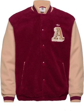 adidas College Varsity Jack Burgundy - Heren - Outdoorjassen - Veelkleurig - L - Fitness