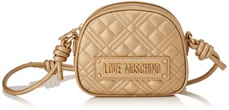 Love Moschino Womens JC4251PP0GLA0 Handbag, Gold, 14X17X4