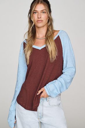 Pilcro Cotton V-Neck Knit Top
