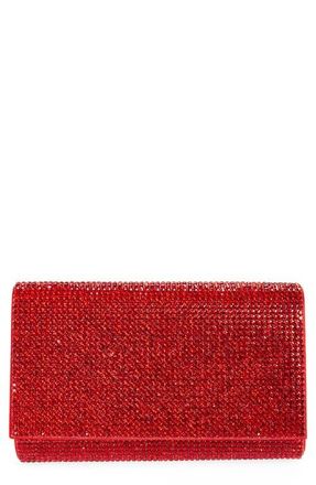Judith Leiber Fizzy Beaded Clutch in Silver/Siam at Nordstrom