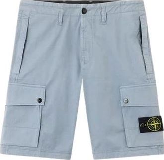 Stone Island Korte Broeken, Heren, Blauw, W32, Katoen, Short Stone E26