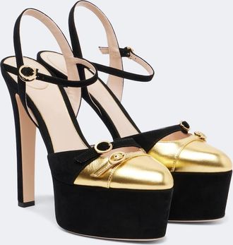 Valentino Garavani Sandalias Crasher de ante y piel
