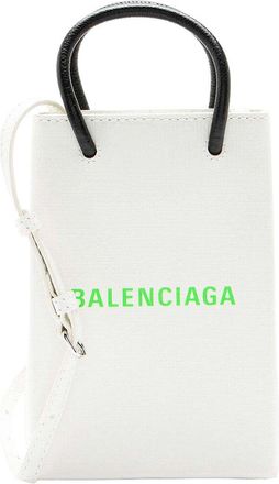 Balenciaga Textured Calfskin Phone Holder Crossbody (Authentic Pre-Loved)