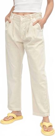 NSF Hayden Pleated Pant In Pigment Flour In Beige