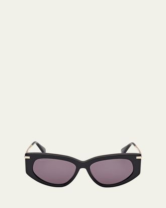 Max Mara Beth Acetate & Metal Cat-Eye Sunglasses