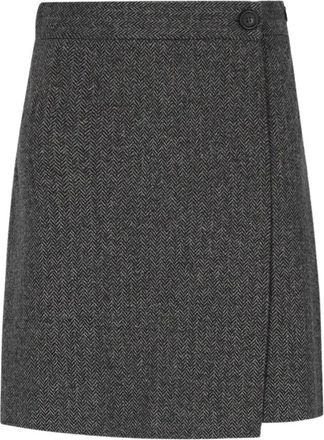 Max Mara Vetta Culottes - Dames - Korte Broeken - Grijs - M - Katoen - Korte Broeken