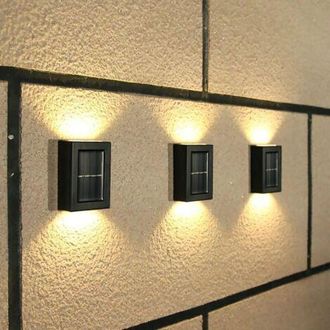 OEM Luces Solares Para Jard&iacute;n, Paquete De 4 Luces Solares Para Exteriores Con Luz Blanca C&aacute;lida, Inal&aacute;mbricas, Impermeables Ip65, Ideales Para Vallas, Pat