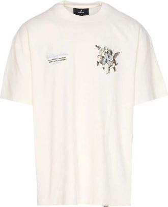 Represent Cherub Print Crew Neck T-shirt - Heren - T-shirts - Wit - M - Katoen - Tops