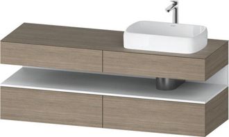 Duravit Qatego Consola Mueble Bajo Lavabo, 2 Extensiones, 2 - Duravit