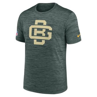 Nike Green Bay Packers Rivalries Collection Sideline Velocity Nike Mens Dri-FIT NFL T-Shirt in Green | 02ER33X7T-B3C