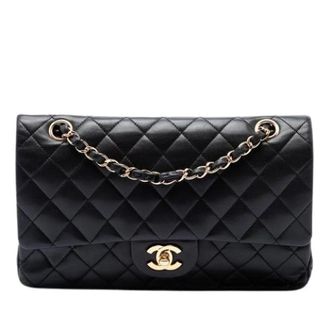 Chanel Pre-owned Double Flap Shoulder Bag - Dames - Pre-owned - Zwart - Maat: ONE Size Leer