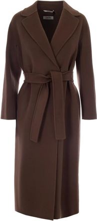 Max Mara Jassen, Dames, Bruin, XS, Wol, Esturia Jas