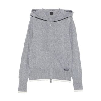 Pinko Pinko, Dames, Sweatshirts & Hoodies, Grijs, Maat: S Wol