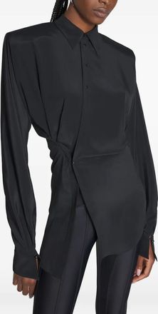 MUGLER Camicia asimmetrica - Nero